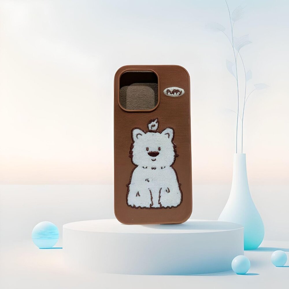 Dark Brown Leather Phone Cover for iPhone 16 Pro Max & Pro - Premium Customized
